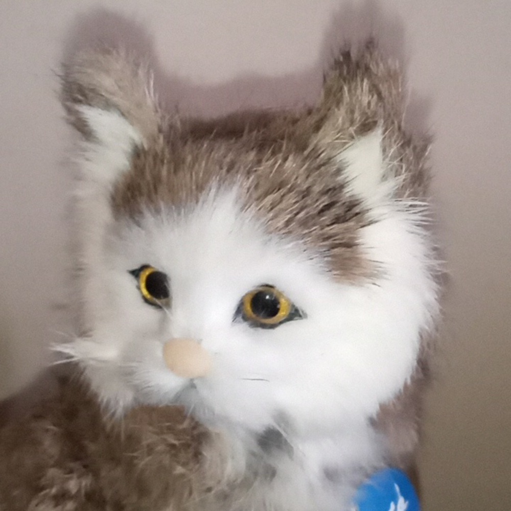 Vintage Realistic Real Fur Cat - Picture 7 of 17